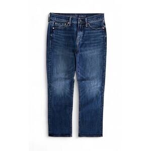 American Eagle Men’s Blue Denim Jeans Flex Straight Leg 30x32